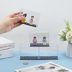 4 Stück transparente Minifiguren-Vitrinen aus Kunststoff&nbsp;ODIS-FG0001-78