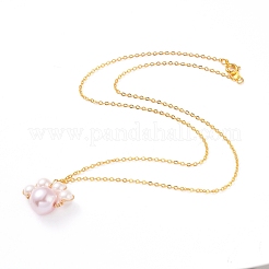 Patte de chien imprime collier pendentif et boucles d'oreilles ensembles de bijoux&nbsp;SJEW-JS01059-02
