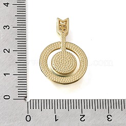 Pendenti in zirconi cubici trasparenti in micro pavè di ottone&nbsp;CU-CBA637A-03G-A