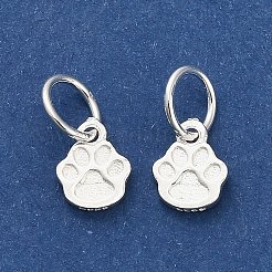 925 Sterlingsilber-Anhänger mit Pfotenabdruck&nbsp;STER-P071-07S