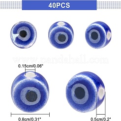 1 filo di perline di porcellana e ceramica fatte a mano&nbsp;PORC-NB0001-04B