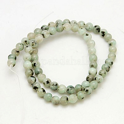 Jaspe de sésame naturel / perles de jaspe kiwi&nbsp;G-G149-10mm-3