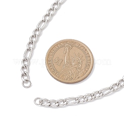 4.5 mm Figarokette aus 304 Edelstahl zur Herstellung von Halsketten&nbsp;AJEW-JB01443