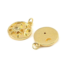 Messing micro pave klare zirkonia anhänger&nbsp;CU-CBA9175-18G