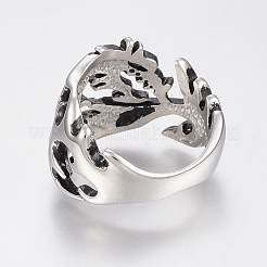 Fingerringe aus Edelstahl 304&nbsp;RJEW-G091-02