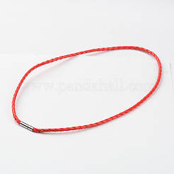 Geflochtene Kunstleder Seil Wickelarmbänder&nbsp;BJEW-L566-02B