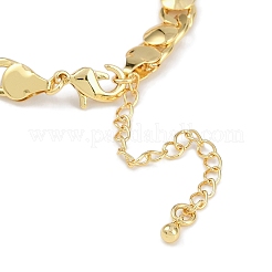 Pulseras de latón con baño de rejilla para mujer&nbsp;BJEW-K244-06G