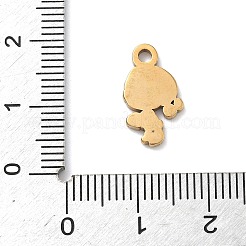 304 Edelstahl-Emaille-Anhänger&nbsp;STAS-G374-01G-05
