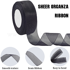 1 rotolo di nastro di organza trasparente&nbsp;SRIB-CY0001-22B-09