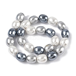 Perles de perles de coquille galvanoplastie&nbsp;BSHE-Z010-01A