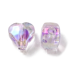 Placcatura uv perline acriliche iridescenti arcobaleno&nbsp;LS-OACR-F004-05F