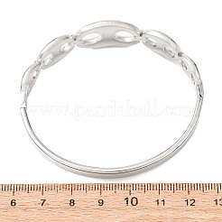 304 Edelstahl-Armreifen mit Scharnier für Damen&nbsp;BJEW-F527-03P