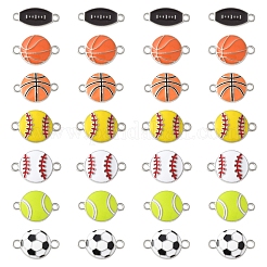28pcs 7 Arten Legierungs-Emaille-Verbindungsstückcharme&nbsp;ENAM-FS0002-69