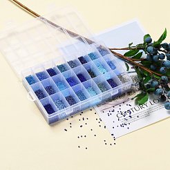 Perline di vetro 288g 24 colori&nbsp;SEED-JQ0005-01E-2mm