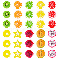 40 stücke 10 arten harz imitation obst modell&nbsp;DJEW-TA0001-18