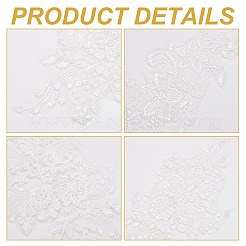 2 Paar 2 Stile Polyester Ornament Zubehör&nbsp;PATC-AR0001-11