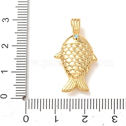 Colgante micropavé cubic zirconia de latón&nbsp;CU-CBA2F11-23G-B