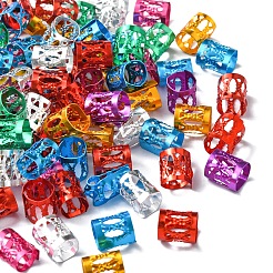 200 Stück Aluminium-Dreadlocks-Perlen-Haardekoration&nbsp;ALUM-YW0001-04