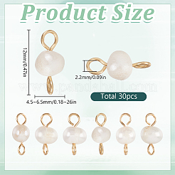 30 ciondolo con connettore di perla d'acqua dolce naturale coltivata&nbsp;PALLOY-SC00005