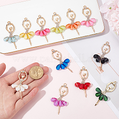 24 gros pendentif en résine de 12 couleurs&nbsp;FIND-SC0011-64