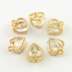 Charms de la aleación del corazón&nbsp;X-ZIRC-R007-043A-03