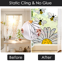 Wasserdichte PVC-Fensteraufkleber&nbsp;DIY-WH20053-13D
