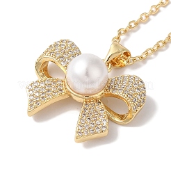 Colliers avec pendentif en laiton&nbsp;NJEW-C054-04G