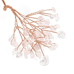 Baumschmuck aus natürlichen Quarzkristallsplittern&nbsp;DJEW-S001-01D