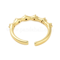 Polsini in ottone con pavé di zirconi&nbsp;RJEW-U012-02G-01