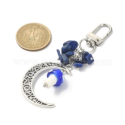 Décoration pendentif lune en alliage de style tibétain&nbsp;KEYC-TA00019