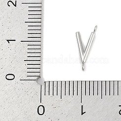 Ciondoli con connettore a lettera in acciaio inossidabile 304&nbsp;STAS-M108-01P-22