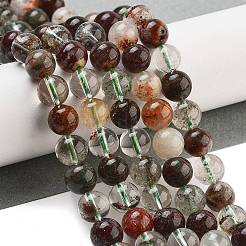 Fili di perle di quarzo lodolite naturale quattro stagioni&nbsp;G-Z063-A02-03