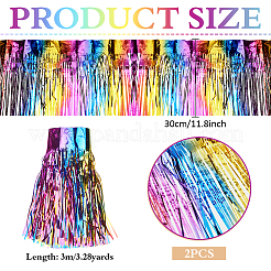 Fransenvorhänge aus Kunststofffolie&nbsp;DIY-WH0028-106A