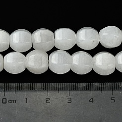 Chapelets de perles de jade blanche naturelle&nbsp;G-H023-A18-01