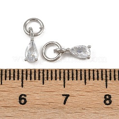 Pendentifs avec zircon cubiques à micro-pavés en laiton&nbsp;KK-Z120-05P-04