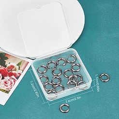 12 par de pendientes de aro huggie de acero inoxidable 304&nbsp;EJEW-SC0001-95