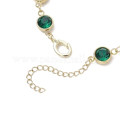 Bracciali in acciaio inossidabile 304 con maglie in vetro per donna&nbsp;BJEW-JB11888-01