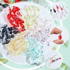 140pcs 7 Farben handgemachte Goldsand-Bunte Malereiperlen&nbsp;LAMP-SZ0001-56