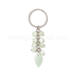 5 porte-clés en verre craquelé et lampwork fait à la main&nbsp;KEYC-JKC01310