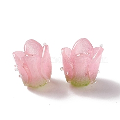 Tulpe undurchsichtige Acrylperlen&nbsp;X-SACR-G022-01A
