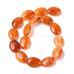 Chapelets de perles en agate à rayures naturelles/agates à bandes&nbsp;G-Q182-01E