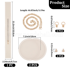 Kits de fabrication de sacs seau en cuir PU DIY&nbsp;DIY-WH20081-056B