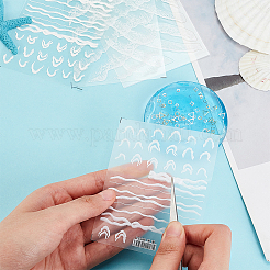 4 Blatt 4D-Nagelkunst-Aufkleber in 5 Stilen&nbsp;STIC-OC0001-04