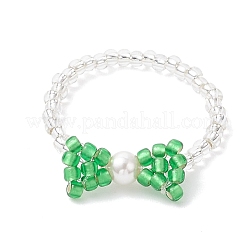 Fingerringe aus Glasperlen&nbsp;RJEW-MZ00032