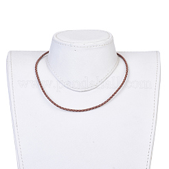 Geflochtene Schnurarmbänder aus Leder / Halsketten&nbsp;BJEW-JB03918-02