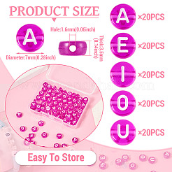 100pcs 5 Arten transparente Acrylperlen&nbsp;OACR-TA0003-48A