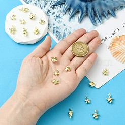 18 stücke 6 stile legierung strass anhänger&nbsp;FIND-CJ0004-03