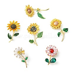 6 pieza de 6 estilos de alfileres de solapa de aleación de zinc para ropa de mochila&nbsp;JEWB-CJ0002-98