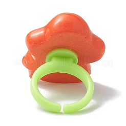 Cartoon-Harz-Ringe für Kinder&nbsp;RJEW-JR00680