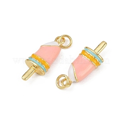 Pendentifs d'émail en laiton &nbsp;KK-C093-25G